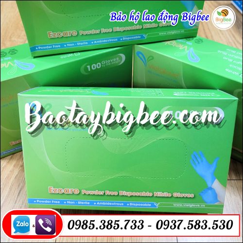 Găng tay y tế nitrile VietGloves. Găng tay y tế nitrile VietGloves.