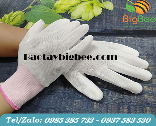 Găng tay phủ PU phủ lòng bàn tay. Găng tay phủ PU phủ lòng bàn tay.