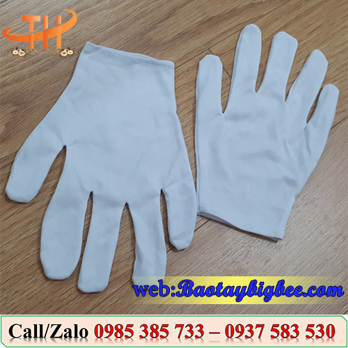 Găng tay thun trắng Găng tay thun trắng