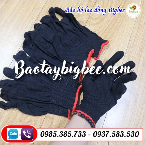 Bao tay lao động vải đen co dãn. Bao tay lao động vải đen co dãn.