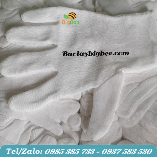 Bao tay cotton trắng giá sỉ Bao tay cotton trắng giá sỉ