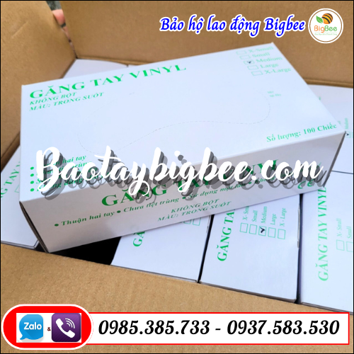 Găng tay vinyl loại không bột giá rẻ tại HCM. Găng tay vinyl loại không bột giá rẻ tại HCM.