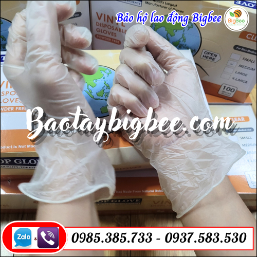 Găng tay thực phẩm dùng 1 lần. Găng tay thực phẩm dùng 1 lần.