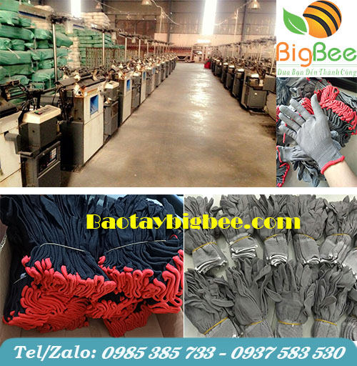 Xưởng sản xuất Găng tay vải thun. Xưởng sản xuất Găng tay vải thun.