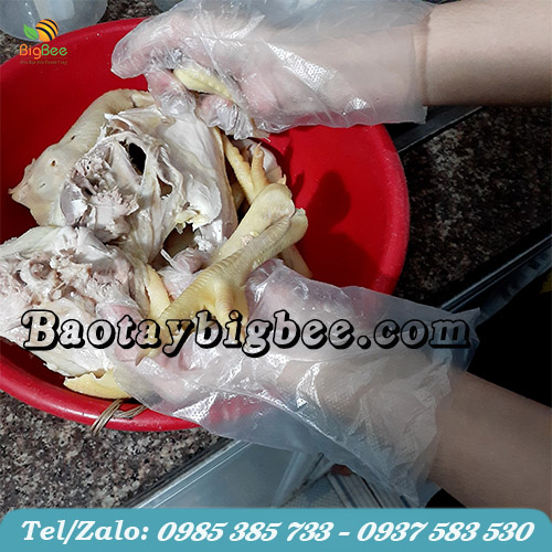 Găng tay trộn thức ăn Găng tay trộn thức ăn