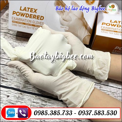 Găng tay y tế có bột giá rẻ chính hãng. Găng tay y tế có bột giá rẻ chính hãng.