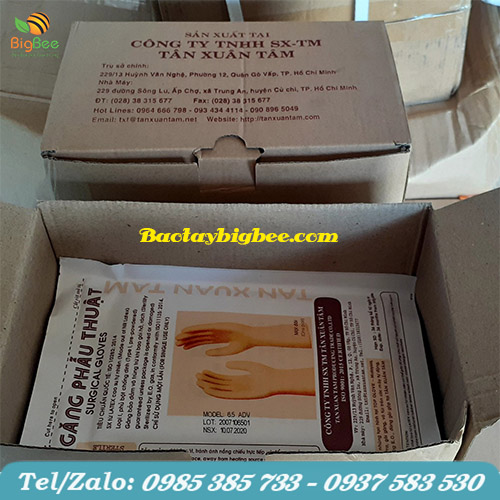 Quy cách đóng gói găng tay y tế tiệt trùng Quy cách đóng gói găng tay y tế tiệt trùng