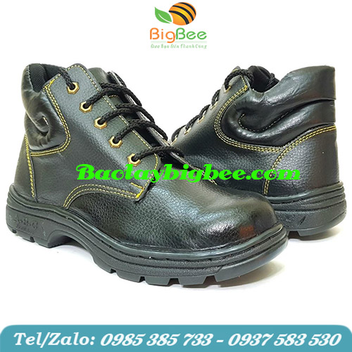 Giày bảo hộ đế kép ABC cao cổ chỉ vàng. Giày bảo hộ đế kép ABC cao cổ chỉ vàng.