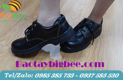Giày bảo hộ lao động đế kép, mũi sắt ABC chỉ vàng Giày bảo hộ lao động đế kép, mũi sắt ABC chỉ vàng