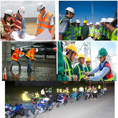 Những công việc cần mặc áo phản quang. Những công việc cần mặc áo phản quang.