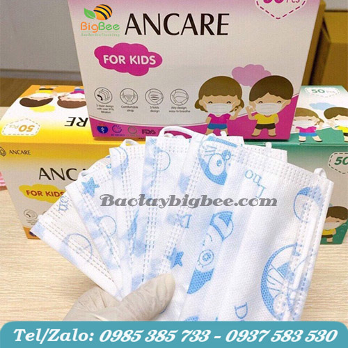 Khẩu trang Ancare có cấu trúc lọc đa lớp kháng khuẩn cao Khẩu trang Ancare có cấu trúc lọc đa lớp kháng khuẩn cao