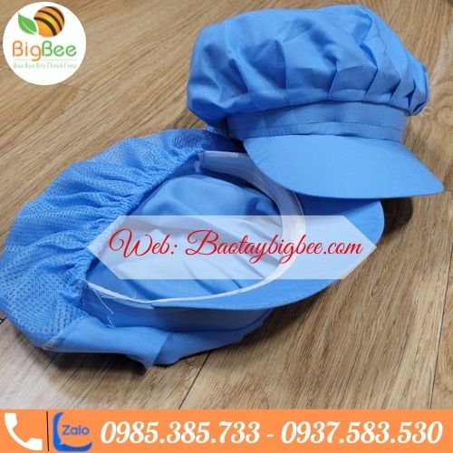 >>Nón vải trùm tóc phối lưới. >>Nón vải trùm tóc phối lưới.