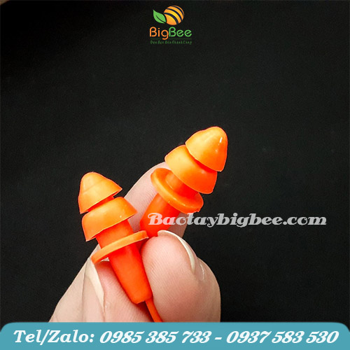 Giảm âm với nút nhét tai 2 tầng màu cam Giảm âm với nút nhét tai 2 tầng màu cam