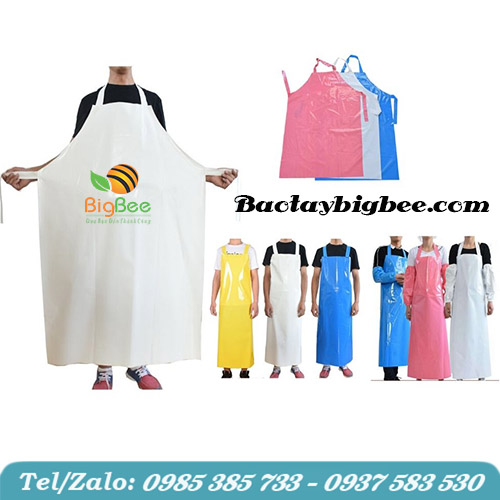 Tạp dề nhựa nhiều màu cho khách hàng lựa chọn Tạp dề nhựa nhiều màu cho khách hàng lựa chọn