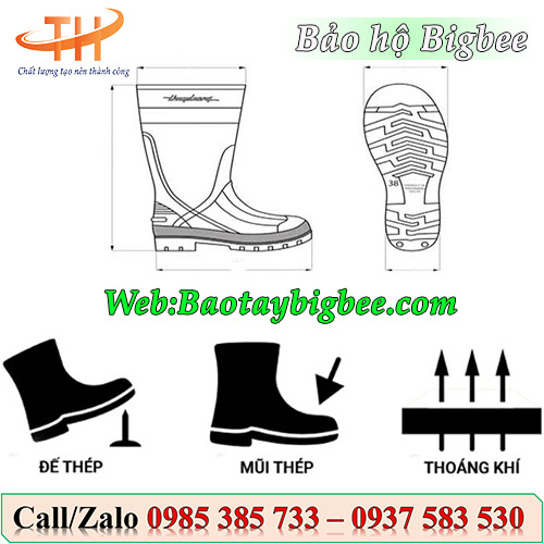 Cấu tạo của ủng mũi thép bảo hộ lao động Cấu tạo của ủng mũi thép bảo hộ lao động