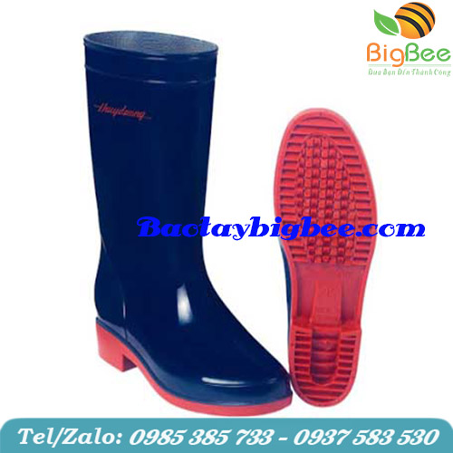 Ủng Thùy Dương màu xanh đỏ. Ủng Thùy Dương màu xanh đỏ.