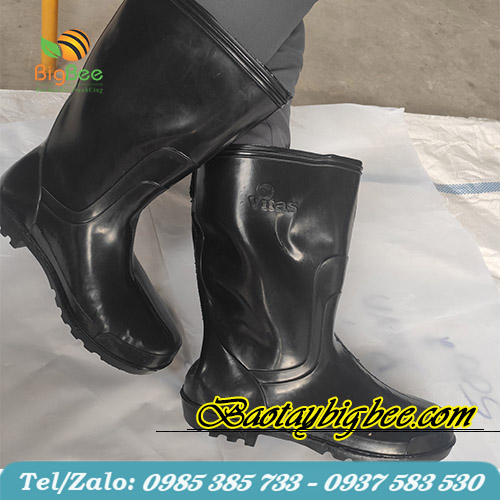 Ủng cao su màu đen bảo hộ lao động Ủng cao su màu đen bảo hộ lao động