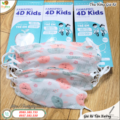 Khẩu Trang 4D Trẻ Em Đẹp Bền Dễ Sử Dụng. Khẩu Trang 4D Trẻ Em Đẹp Bền Dễ Sử Dụng.
