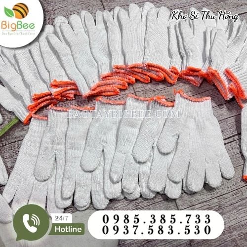 Bao tay len tẩy trắng bảo vệ bàn tay, tăng ma sát Bao tay len tẩy trắng bảo vệ bàn tay, tăng ma sát
