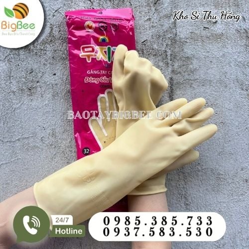 Găng tay cao su Đông Cầu Vồng bền đẹp, êm tay Găng tay cao su Đông Cầu Vồng bền đẹp, êm tay