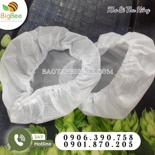 Mũ lưới trùm tóc màu trắng Mũ lưới trùm tóc màu trắng