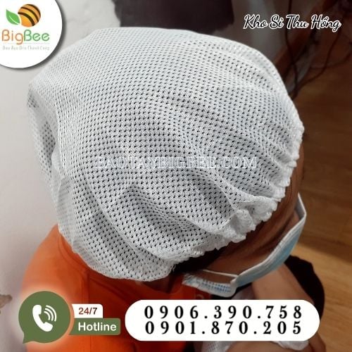 Mũ lưới trùm tóc thoáng khí, thoái mái khi đeo Mũ lưới trùm tóc thoáng khí, thoái mái khi đeo