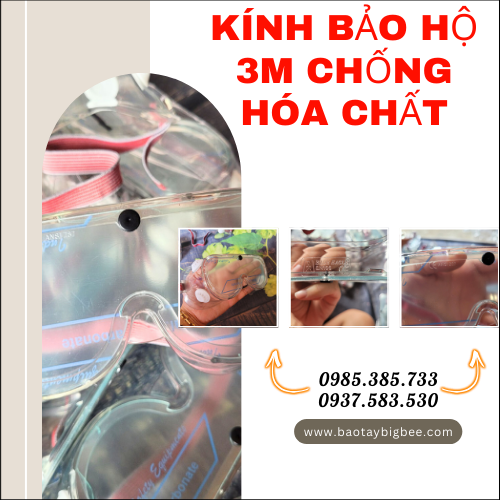 Kính 3M chống hóa chất – Bảo vệ mắt khi làm việc. Kính 3M chống hóa chất – Bảo vệ mắt khi làm việc.