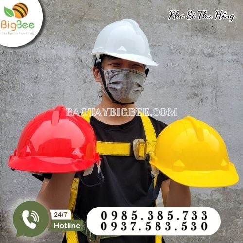 Nón bảo hộ lao động có nhiều màu sắc Nón bảo hộ lao động có nhiều màu sắc
