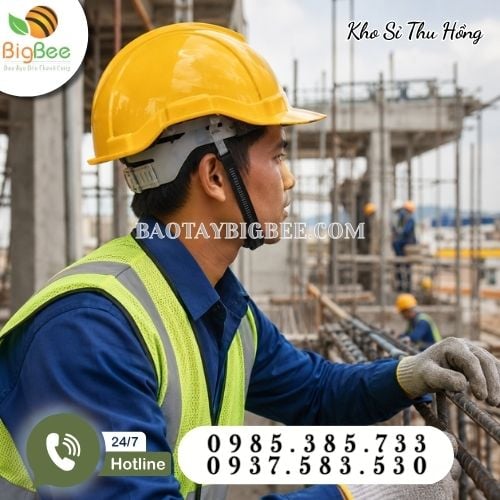 Mũ bảo hộ lao động chuyên dùng trong công trình Mũ bảo hộ lao động chuyên dùng trong công trình