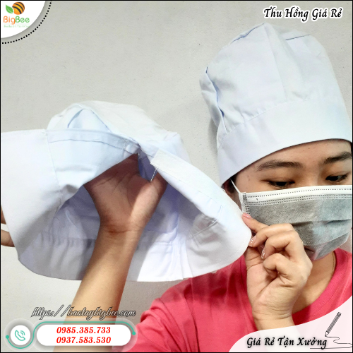 Mũ Đầu Bếp Vải Mềm Thấm Hút Mồ Hôi Tốt Mũ Đầu Bếp Vải Mềm Thấm Hút Mồ Hôi Tốt