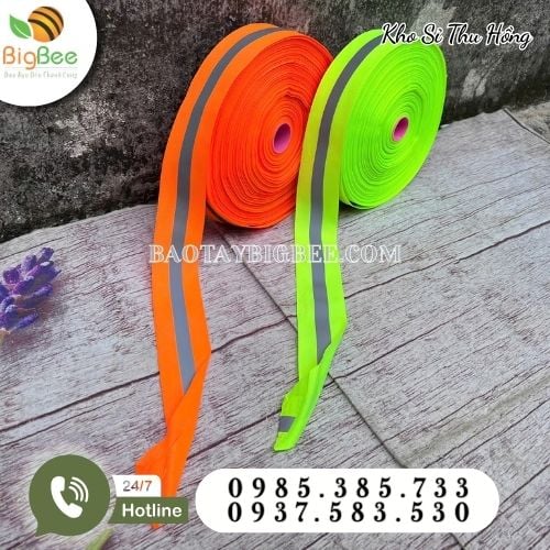 Cuộn dây vải phản quang siêu sáng Cuộn dây vải phản quang siêu sáng