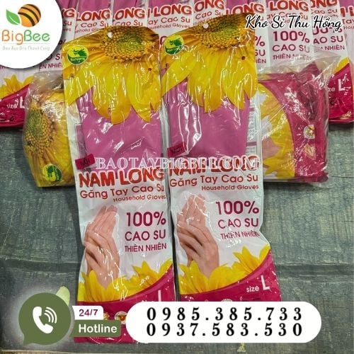 Găng tay cao su Nam Long chống thấm nước tuyệt đối Găng tay cao su Nam Long chống thấm nước tuyệt đối