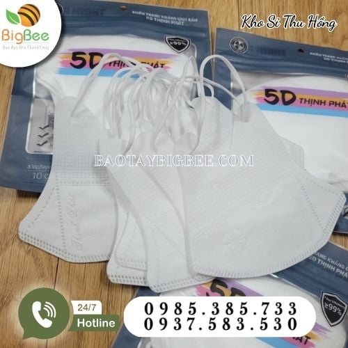 Khẩu trang 5D 3 lớp chống bụi bẩn lọc khuẩn Khẩu trang 5D 3 lớp chống bụi bẩn lọc khuẩn