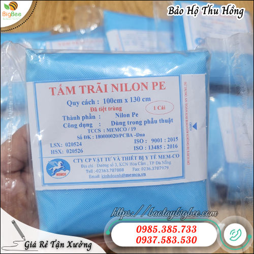 Tấm trải nylon y tế PE chống thấm hiệu quả, bảo vệ không gian sạch khuẩn. Tấm trải nylon y tế PE chống thấm hiệu quả, bảo vệ không gian sạch khuẩn.