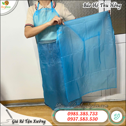 Tạp dề nhựa chống thấm loại dày – Độ bền cao, chống rách, không bám bụi. Tạp dề nhựa chống thấm loại dày – Độ bền cao, chống rách, không bám bụi.