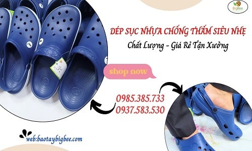 Nơi bán dép sục nhựa chống thấm giá tốt cho đại lý