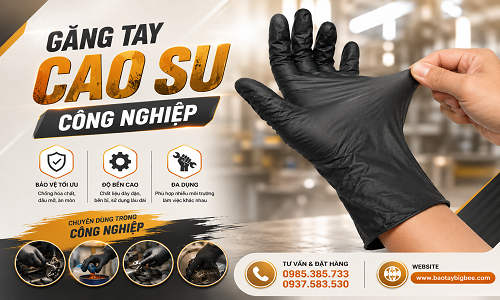 Găng tay cao su công nghiệp giá sỉ rẻ chất lượng cao
