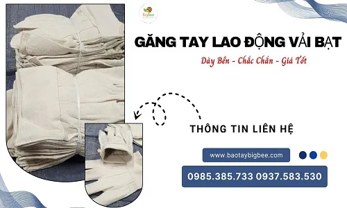 Găng tay vải bạt giá sỉ – Hàng dày bền, giao nhanh toàn quốc