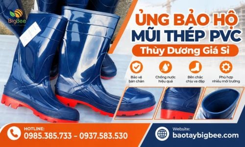 Ủng Bảo Hộ Mũi Thép PVC Thuỳ Dương Giá Sỉ
