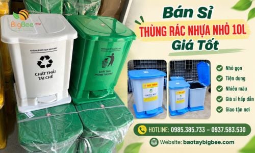 Bán Sỉ Thùng Rác Nhựa Nhỏ 10L Giá Tốt Giao Tận Nơi