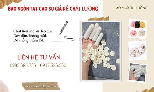 Địa chỉ bán bao ngón tay cao su chống tĩnh điện giá sỉ rẻ uy tín
