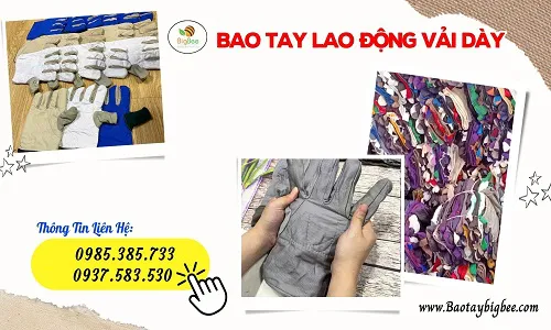 Địa chỉ bỏ sỉ bao tay lao động vải dày giá rẻ số lượng lớn