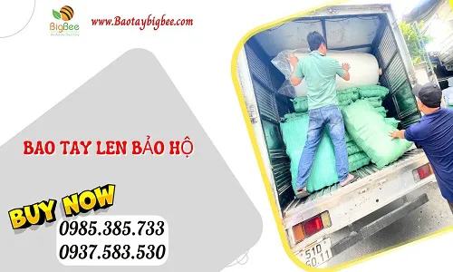 Hoàn tất đơn sỉ 8.000 đôi găng tay len hạt nhựa cho kho xưởng Đồng Nai