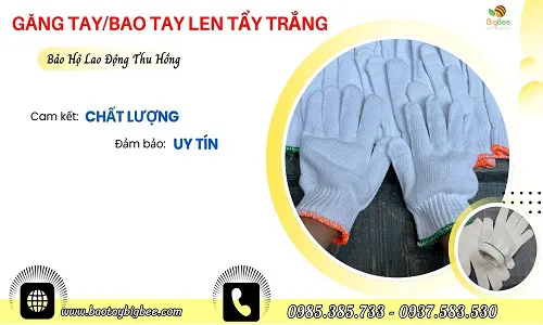 Tổng kho bao tay len tẩy trắng giá sỉ rẻ cho đại lý