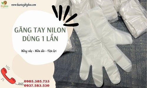 Xưởng bỏ sỉ bao tay nilon dùng 1 lần giá ưu đãi mỗi ngày
