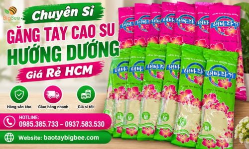 Chuyên Sỉ Găng Tay Cao Su Hướng Dương Giá Rẻ HCM