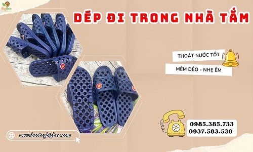 Dép đi trong nhà tắm chất dẻo bền đẹp giá rẻ TpHCM