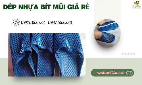 Dép nhựa bít mũi giá rẻ nhiều màu đủ size cho nam nữ