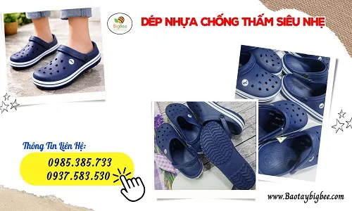 Dép nhựa chống thấm siêu nhẹ giá rẻ tại TP.HCM