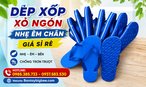 Dép xốp xỏ ngón đi trong nhà nhẹ êm ái giá sỉ